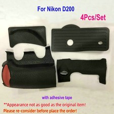 For Nikon D200 Camera Shell Bottom Side Thumb Hand Grip Slot Rubber Cover Skin
