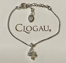 Clogau White Topaz Christmas Tree affinity bracelet 14-18.5cm silver & rose gold