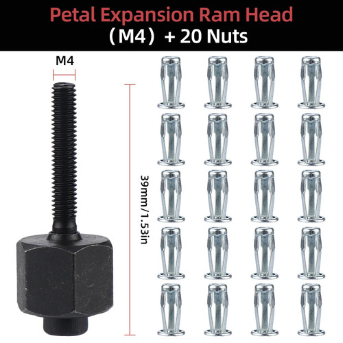 Rivet head nuts set - head, 20pcs