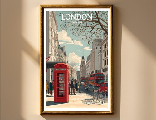 London travel poster wall art - travel,
