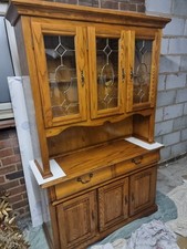 Solid Wood Display Cabinet China Cabinet Hutch Antique Tall boy Side board