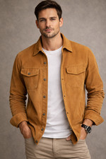 Mens Suede Shirt, Leather