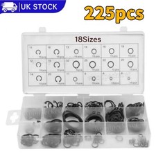225Pcs C-Clips Snap Ring Heavy