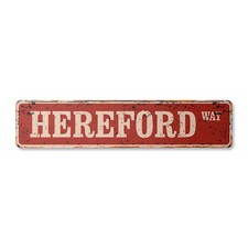 HEREFORD Vintage Street Sign