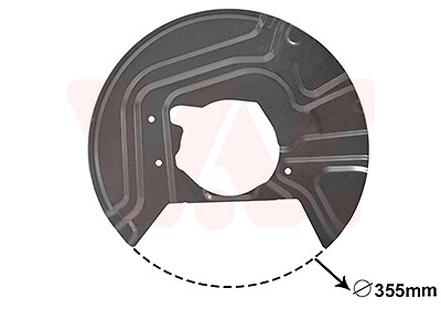 Splash panel brake disc - splash, for