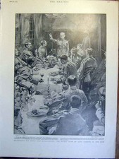 Original Old Antique Print