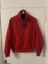Fred Perry Harrington Jacket Made In England Red Size Small Brand New With Tags