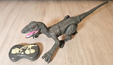 Remote Control Dinosaur Rc Electronic Walking Toys grey Velociraptor Toy