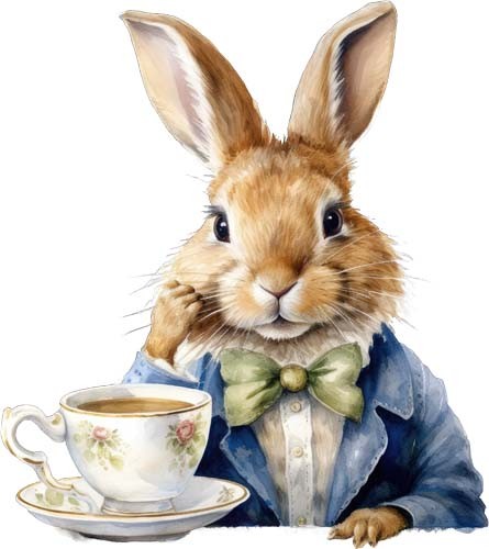 Colourful cute peter rabbit - cute,