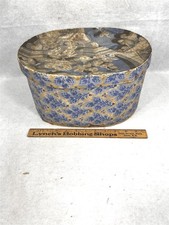 antique wall paper hat box