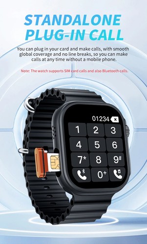 Bw9 smart watch sim - smart,