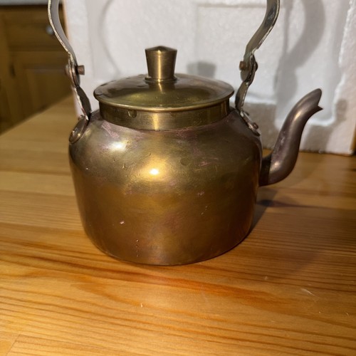 Old copper brass kettle tea - copper,