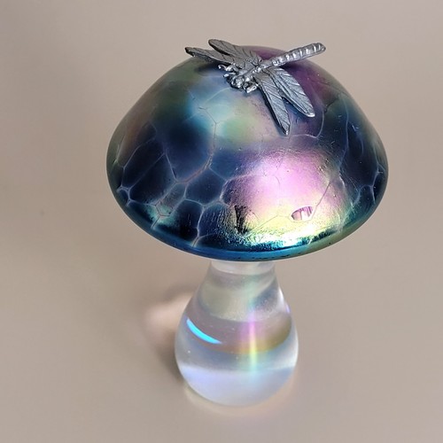 Heron glass mushroom - heron,