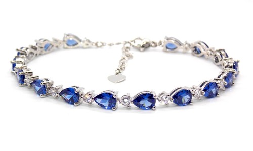 Silver tanzanite diamond - tanzanite,