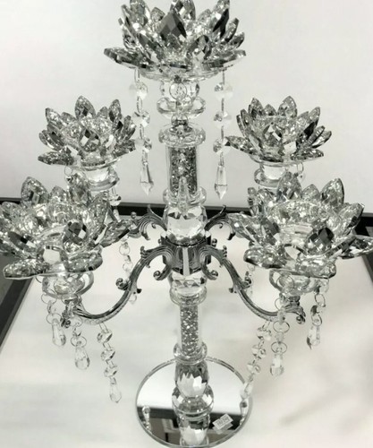 Crushed diamond candle holder - crushed,
