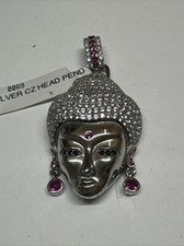 Sterling Silver Buddah Head Pendant.20mm X 30mm. 9.3gms