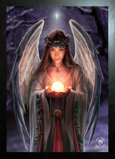 BLACK FRAMED ANNE STOKES ART -