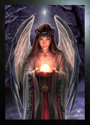 Black framed anne stokes art - anne,