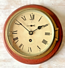 Olson Sestral Ships Brass Bulkhead Clock Wind up Mechanical Nautical Boat