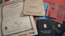 Vintage Driving Licences X 6