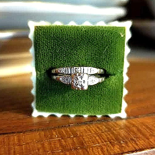Antique art deco diamond - art,