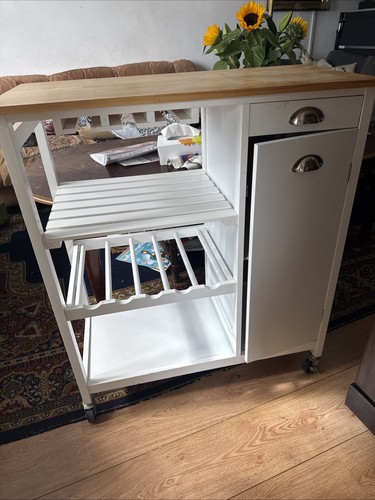 Wooden kitchen island - island, cart