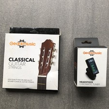 Gear 4 Music Chromatic Tuner and Guitar Strings