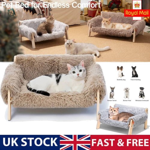 Large pet bed sturdy wooden - large,