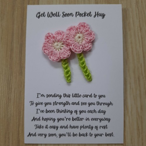 Get well soon handmade - well, pocket