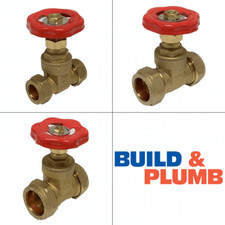 Unbranded Gate Valve | Compression | Brass | 15mm | 22mm | 28mm