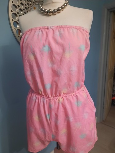 Ladies pink playsuit - playsuit, size