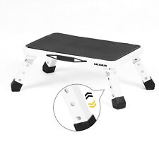 3 Level Height Adjustable Folding Step Stool with Anti-Slip Platform up to 150kg