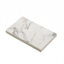 Kitchen WorktopMariz 12mm Compact Laminate Worktops - White Marble - White Core