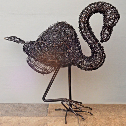 Wire wrapped metal standing - wire,