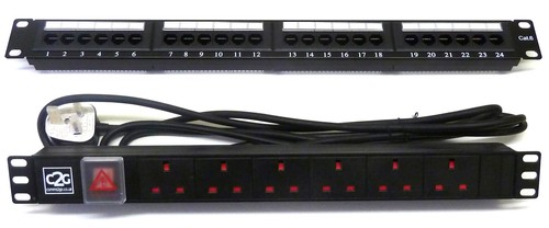 Cat6 port patch panel - patch, +