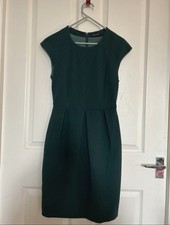Massimo Dutti Emerald Green Pencil Suit Dress Workwear Size 6