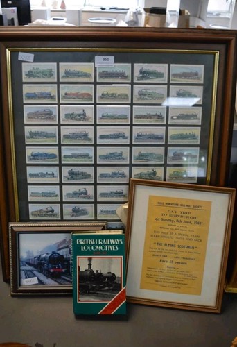 Framed cigarette cards 1930 - framed,