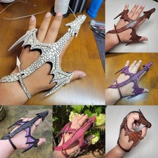 Faux Leather Dragon Bracelet