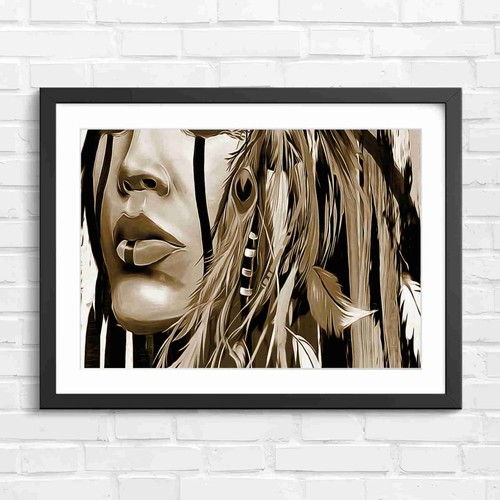 Bold native american portrait - bold,