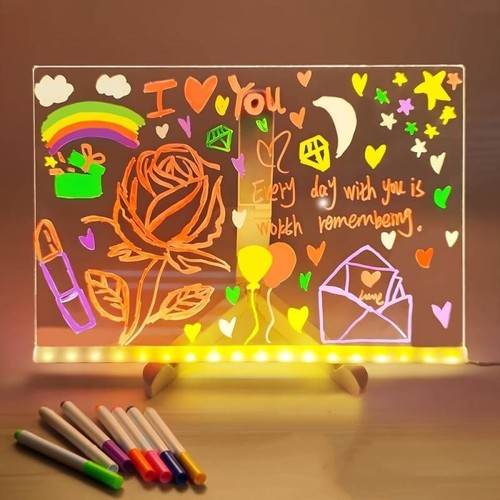 Led message board night light - message,