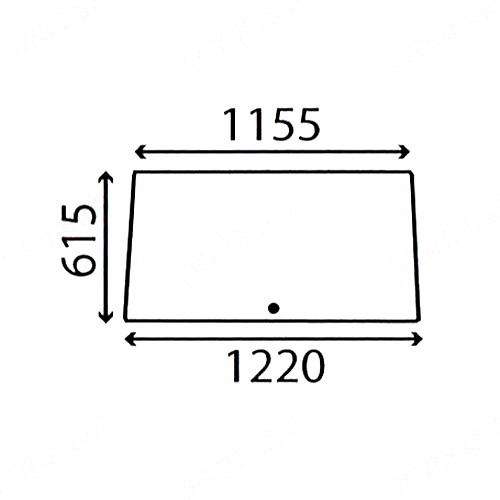 Rear window glass for massey - glass,