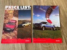 Isuzu TF Pickup Uk Sales Brochure 2002 + Specification & Price List