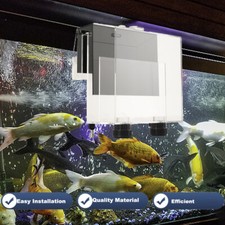 Quality Acrylic Self Start Siphon Hang On Overflow Box For Fish Tank Aquarium UK
