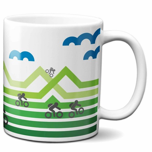 Mountain bike coffee mug gift - mountain,