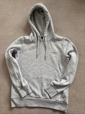 Superdry Hoodie Jumper Kids Sized 8 Years Grey Unisex girls and boys