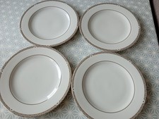 Royal Doulton 4 x Platinum Salad Plates - 21.5 Cms - Excellent
