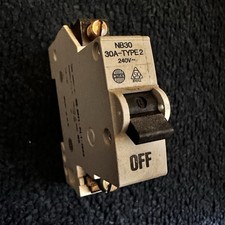 *RARE OLD WYLEX 30A Type 2 MCB CIRCUIT BREAKER  3871 60898 Fuse Carrier Switch*