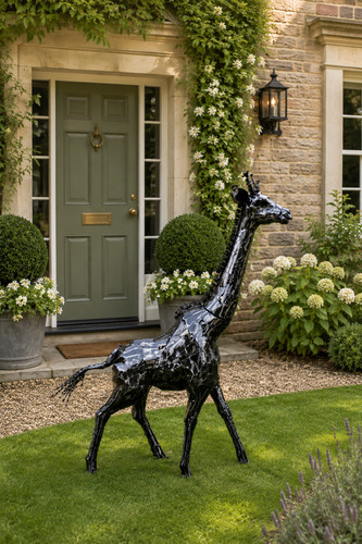 Large metal giraffe - large, garden