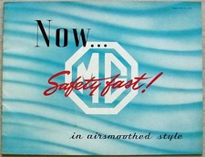 MG MAGNETTE SERIES ZA Car Sales Brochure 1954-55 #H.547