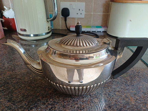 Epns silver plate - silver, teapot